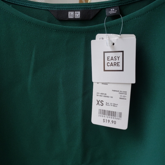 Uniqlo Green Cami NWT Size XS - Picture 4 of 6